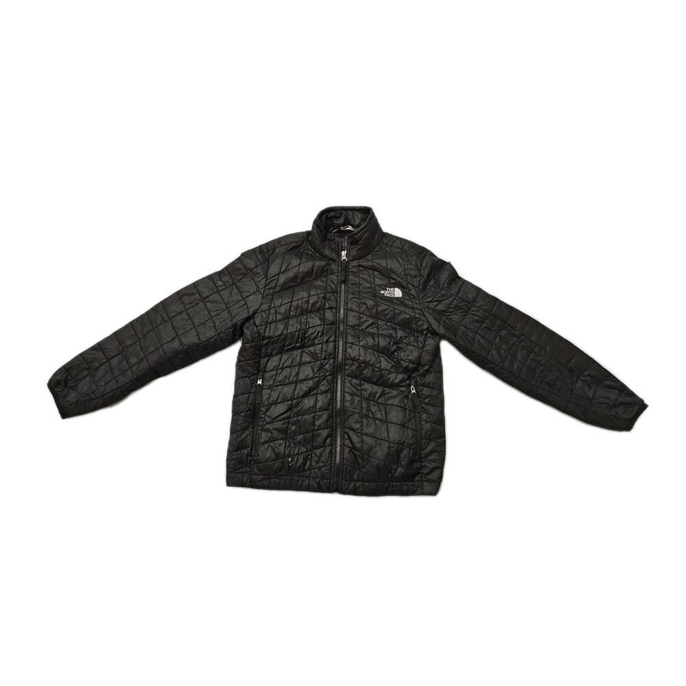 The North Face Thermoball Puffer Insulated Jacket Black Youth Boys 10/12 Medium